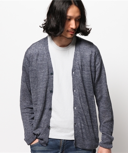 SAVE KHAKI UNITED（セーブカーキユナイテッド）の「TOP LINEN V/N CD #（カーディガン/ボレロ・メンズ・チャコールグレー/ベージュ/グレー/ネイビー/ブルー系その他・MEDIUM/X-SMALL/SMALL）」の9枚目の写真