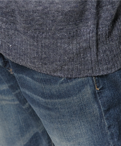 SAVE KHAKI UNITED（セーブカーキユナイテッド）の「TOP LINEN V/N CD #（カーディガン/ボレロ・メンズ・チャコールグレー/ベージュ/グレー/ネイビー/ブルー系その他・MEDIUM/X-SMALL/SMALL）」の12枚目の写真