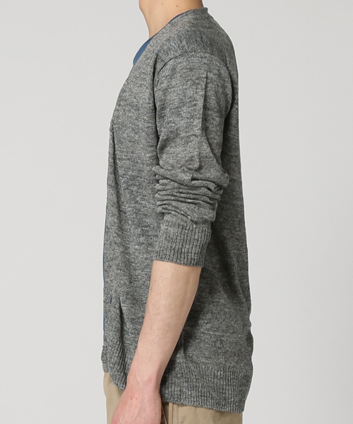 SAVE KHAKI UNITED（セーブカーキユナイテッド）の「TOP LINEN V/N CD #（カーディガン/ボレロ・メンズ・チャコールグレー/ベージュ/グレー/ネイビー/ブルー系その他・MEDIUM/X-SMALL/SMALL）」の17枚目の写真