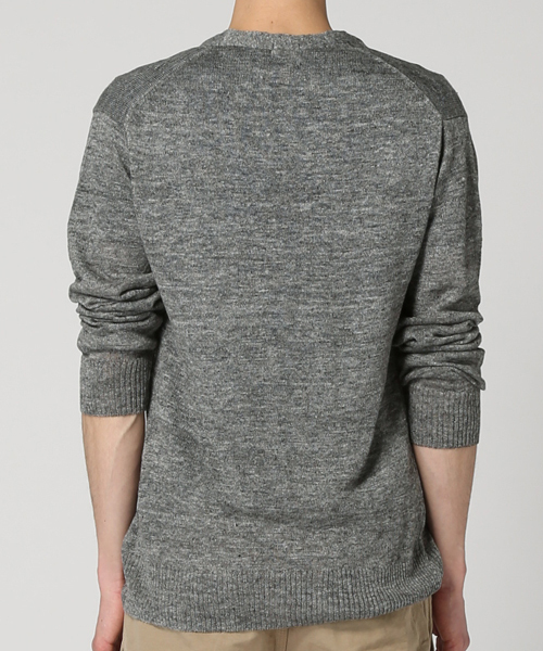 SAVE KHAKI UNITED（セーブカーキユナイテッド）の「TOP LINEN V/N CD #（カーディガン/ボレロ・メンズ・チャコールグレー/ベージュ/グレー/ネイビー/ブルー系その他・MEDIUM/X-SMALL/SMALL）」の18枚目の写真