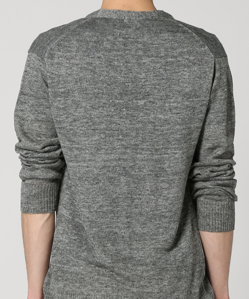 SAVE KHAKI UNITED（セーブカーキユナイテッド）の「TOP LINEN V/N CD #（カーディガン/ボレロ・メンズ・チャコールグレー/ベージュ/グレー/ネイビー/ブルー系その他・MEDIUM/X-SMALL/SMALL）」の19枚目の写真