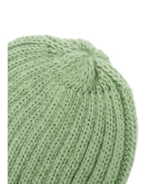 Green Parks(グリーンパークス)の「・リブアミニットワッチ*(ニットキャップ/ビーニー・レディース・ブラック/グレイッシュベージュ/グリーン/アイボリー・FREE)」の11枚目の写真