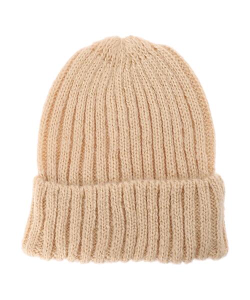 Green Parks(グリーンパークス)の「・リブアミニットワッチ*(ニットキャップ/ビーニー・レディース・ブラック/グレイッシュベージュ/グリーン/アイボリー・FREE)」の13枚目の写真