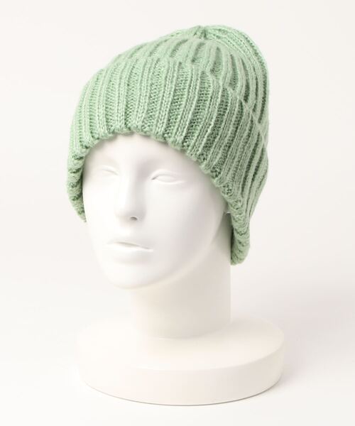 Green Parks(グリーンパークス)の「・リブアミニットワッチ*(ニットキャップ/ビーニー・レディース・ブラック/グレイッシュベージュ/グリーン/アイボリー・FREE)」の9枚目の写真