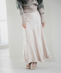 Andemiu | サテンナロースカート181127(スカート)