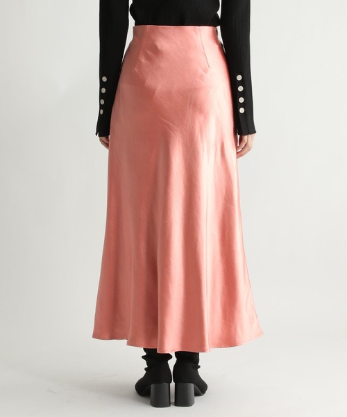 Andemiu（アンデミュウ）の「サテンナロースカート181127（スカート・レディース・ピンク/アイボリー/モカ・SMALL/MEDIUM）」の15枚目の写真