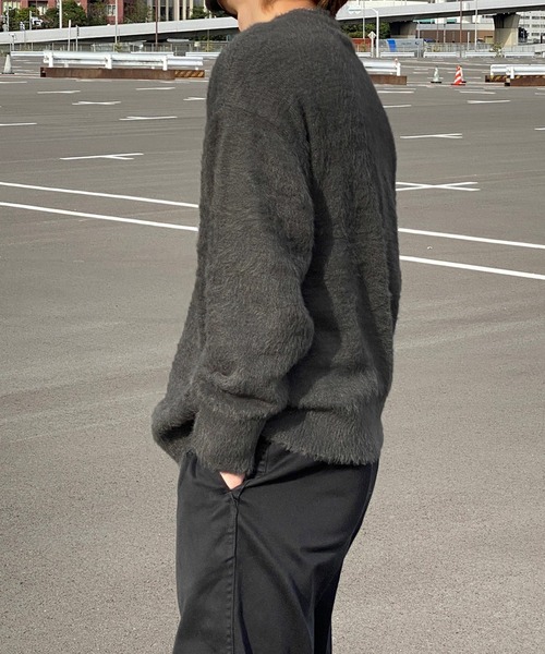 kutir（クティール）の「シャギーニットプルオーバー（ニット/セーター・メンズ・チャコールグレー/ブルー/ベージュ・MEDIUM/LARGE）」の20枚目の写真