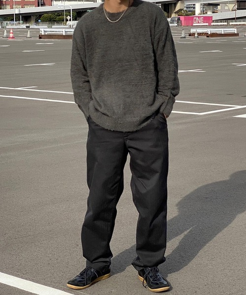 kutir（クティール）の「シャギーニットプルオーバー（ニット/セーター・メンズ・チャコールグレー/ブルー/ベージュ・MEDIUM/LARGE）」の17枚目の写真