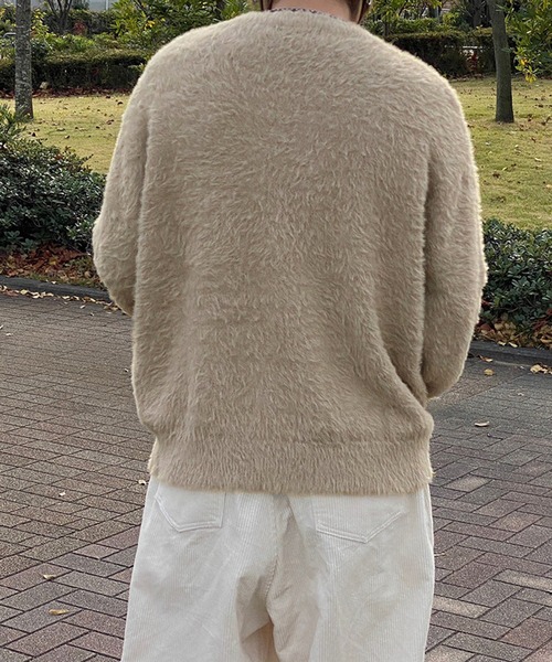 kutir（クティール）の「シャギーニットプルオーバー（ニット/セーター・メンズ・チャコールグレー/ブルー/ベージュ・MEDIUM/LARGE）」の18枚目の写真