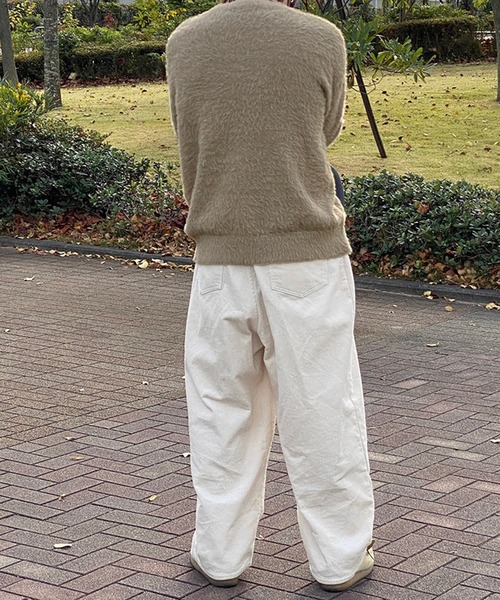 kutir（クティール）の「シャギーニットプルオーバー（ニット/セーター・メンズ・チャコールグレー/ブルー/ベージュ・MEDIUM/LARGE）」の5枚目の写真