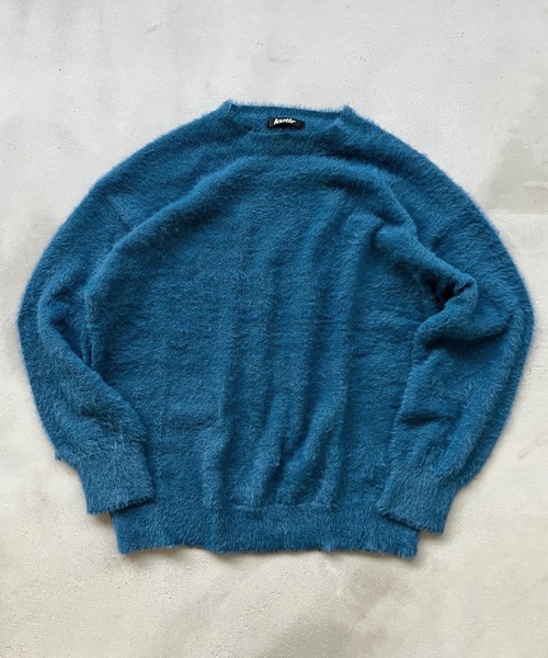 kutir（クティール）の「シャギーニットプルオーバー（ニット/セーター・メンズ・チャコールグレー/ブルー/ベージュ・MEDIUM/LARGE）」の16枚目の写真