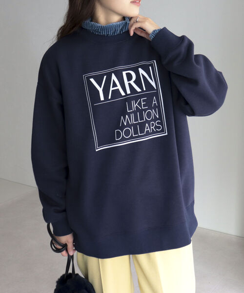 fredy emue(フレディエミュ)の「ロゴ裏起毛スウェット(スウェット・レディース・ネイビー/ライトグレー/グレー・38)」の3枚目の写真