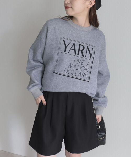 fredy emue(フレディエミュ)の「ロゴ裏起毛スウェット(スウェット・レディース・ネイビー/ライトグレー/グレー・38)」の2枚目の写真