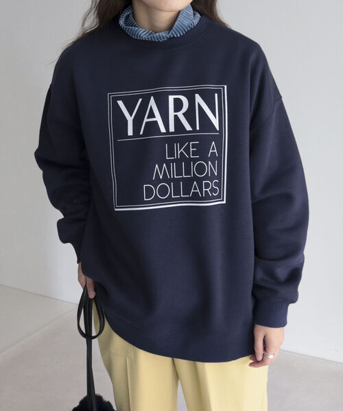 fredy emue(フレディエミュ)の「ロゴ裏起毛スウェット(スウェット・レディース・ネイビー/ライトグレー/グレー・38)」の8枚目の写真