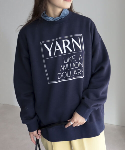 fredy emue(フレディエミュ)の「ロゴ裏起毛スウェット(スウェット・レディース・ネイビー/ライトグレー/グレー・38)」の10枚目の写真