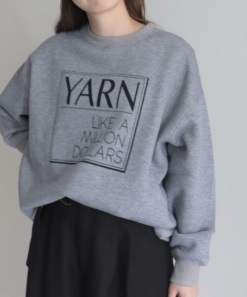 fredy emue(フレディエミュ)の「ロゴ裏起毛スウェット(スウェット・レディース・ネイビー/ライトグレー/グレー・38)」の19枚目の写真