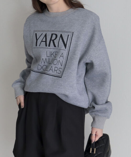 fredy emue(フレディエミュ)の「ロゴ裏起毛スウェット(スウェット・レディース・ネイビー/ライトグレー/グレー・38)」の21枚目の写真