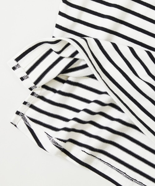 devirock（デビロック）の「ゆるっとボーダー 長袖Tシャツ（Tシャツ/カットソー・キッズ・ブルー/ブラック/チャコール/ネイビー/ラベンダー/グリーン系その他/その他7/その他8・100cm/150cm/160cm/130cm/140cm/120cm/110cm）」の13枚目の写真