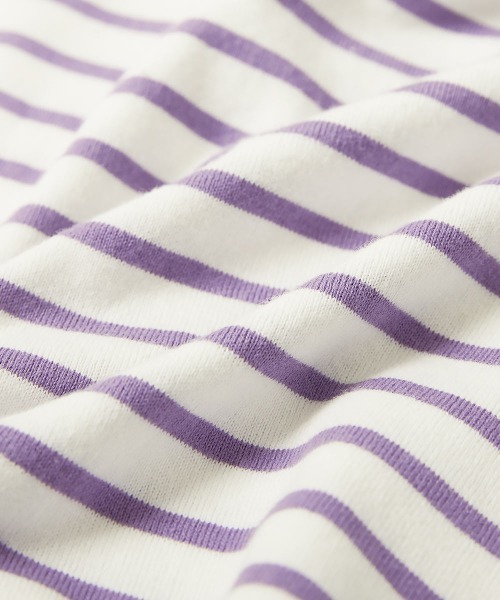 devirock（デビロック）の「ゆるっとボーダー 長袖Tシャツ（Tシャツ/カットソー・キッズ・ブルー/ブラック/チャコール/ネイビー/ラベンダー/グリーン系その他/その他7/その他8・100cm/150cm/160cm/130cm/140cm/120cm/110cm）」の19枚目の写真