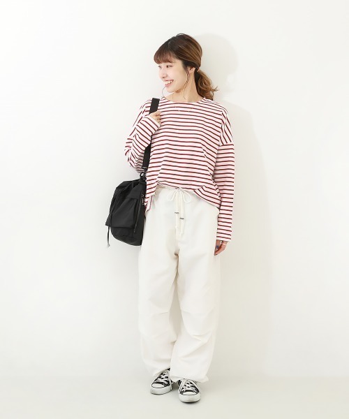 devirock（デビロック）の「ゆるっとボーダー 長袖Tシャツ（Tシャツ/カットソー・キッズ・ブルー/ブラック/チャコール/ネイビー/ラベンダー/グリーン系その他/その他7/その他8・100cm/150cm/160cm/130cm/140cm/120cm/110cm）」の22枚目の写真