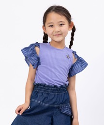 trois lapins kp | 肩開きデザイントップス(110～160)(Tシャツ/カットソー)
