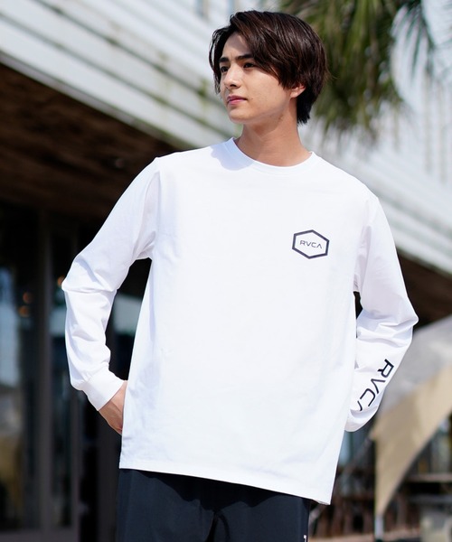 RVCA/ルーカ ユーティリティ/水陸両用 バックプリント ラッシュTEE