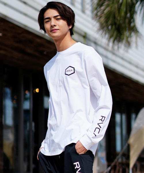 RVCA/ルーカ ユーティリティ/水陸両用 バックプリント ラッシュTEE