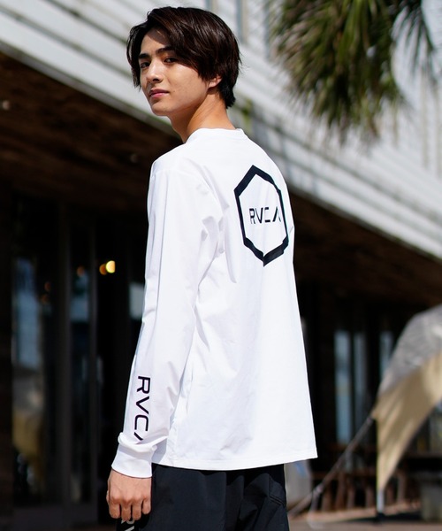 RVCA/ルーカ ユーティリティ/水陸両用 バックプリント ラッシュTEE