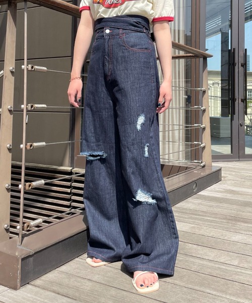 KAPITAL ウエストリボン デニムパンツ SX KAPITAL ウエストリボン デニムパンツ SX