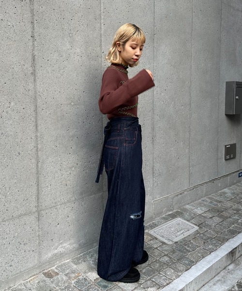 ビッグリボンデニムパンツ ビッグリボンデニムパンツ | ロデオクラウンズ ワイドボウル