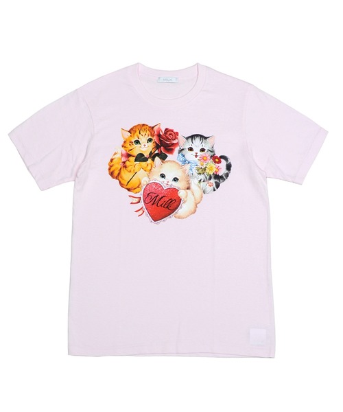 MILK（ミルク）の「3 lovely cat TEE（Tシャツ/カットソー・レディース・A/B・FREE）」の2枚目の写真