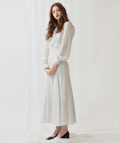 DEICY♡ドットフリルブラウス DEICY（デイシー）の「ドットフリルブラウス（シャツ/ブラウス）」 - WEAR