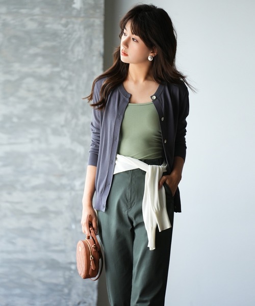 SAISON DE PAPILLON（セゾンドパピヨン）の「カップ付きカットソーキャミソール（その他アンダーウェア/インナー・レディース・ブラック/グレー/ベージュ/ブラウン/ホワイト/グリーン・M/L）」の20枚目の写真