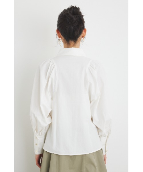 rienda（リエンダ）の「キャンディースリーブシャツトップス 春服（シャツ/ブラウス・レディース・ライトブルー/グレー/ホワイト/ライトパープル・FREE）」の9枚目の写真