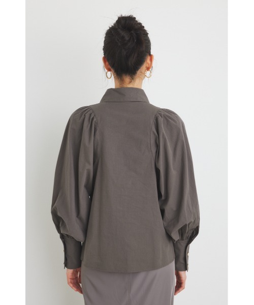 rienda（リエンダ）の「キャンディースリーブシャツトップス 春服（シャツ/ブラウス・レディース・ライトブルー/グレー/ホワイト/ライトパープル・FREE）」の17枚目の写真