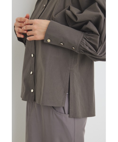 rienda（リエンダ）の「キャンディースリーブシャツトップス 春服（シャツ/ブラウス・レディース・ライトブルー/グレー/ホワイト/ライトパープル・FREE）」の21枚目の写真