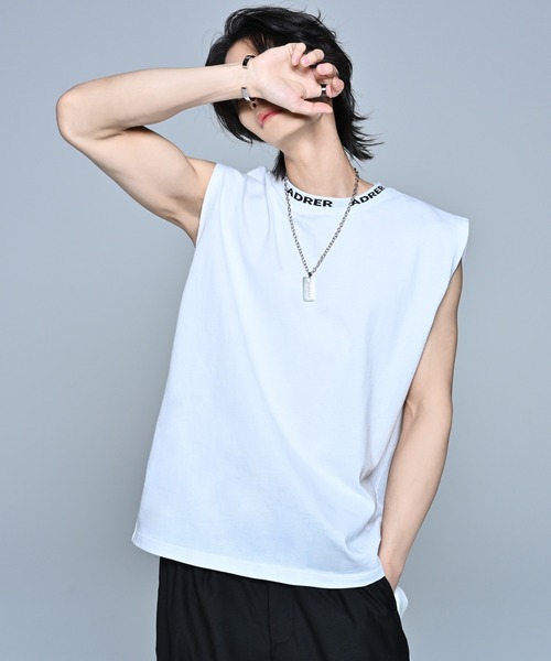 ADRER(アドラー)の「extra quality heavy cotton nosleeve / エクストラクオリティーヘビーコットンノースリーブ(タンクトップ・メンズ・ブラック/レッド/ホワイト・X-SMALL/SMALL/MEDIUM/LARGE)」の10枚目の写真