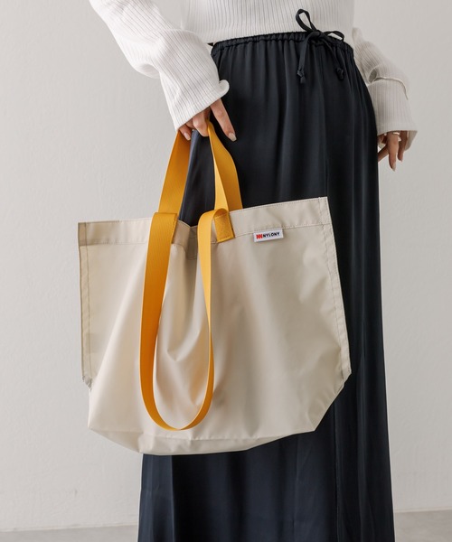 mystic(ミスティック)の「NYLONY コントラストツーハンドルトート S(トートバッグ・レディース・グリーン/パープル/イエロー・ONE SIZE)」の8枚目の写真