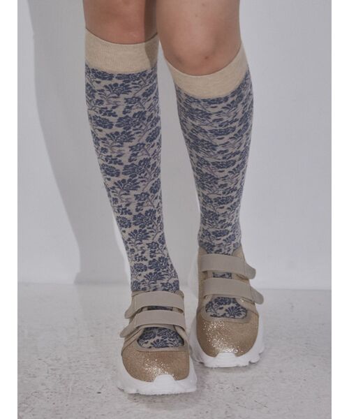 merry jenny（メリージェニー）の「グリッターベルクロスニーカー（スニーカー・レディース・ライトブルー/ブラック/ゴールド・SMALL/MEDIUM/LARGE）」の9枚目の写真