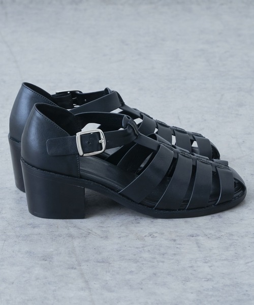 Lui's（ルイス）の「ヒールグルカサンダル（サンダル・メンズ・ブラック・41/42/43）」の9枚目の写真