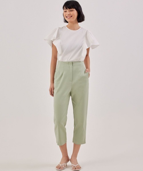 Love,Bonito(ラブボニート)の「エスマエ フラッタースリーブ シェルトップス(その他トップス・レディース・ホワイト・SMALL/LARGE/MEDIUM)」の4枚目の写真