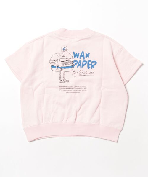 LOWRYS FARM（ローリーズファーム）の「WAX PAPERミニウラケプリントＴシャツ　182805（Tシャツ/カットソー・キッズ・ホワイト/ピンク/グレー/アイボリー・110cm/120cm/130cm/140cm/150cm）」の5枚目の写真