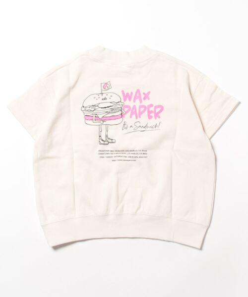 LOWRYS FARM（ローリーズファーム）の「WAX PAPERミニウラケプリントＴシャツ　182805（Tシャツ/カットソー・キッズ・ホワイト/ピンク/グレー/アイボリー・110cm/120cm/130cm/140cm/150cm）」の8枚目の写真