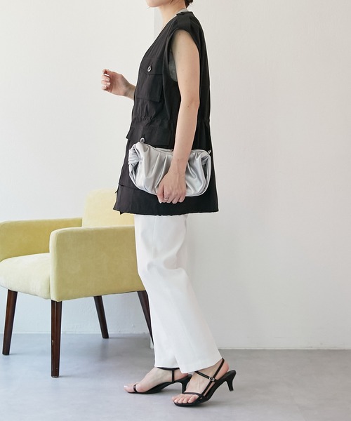 COLLAGE GALLARDAGALANTE（コラージュガリャルダガランテ）の「フィッシャーマンベスト（ベスト・レディース・ホワイト/ブラック・FREE）」の6枚目の写真