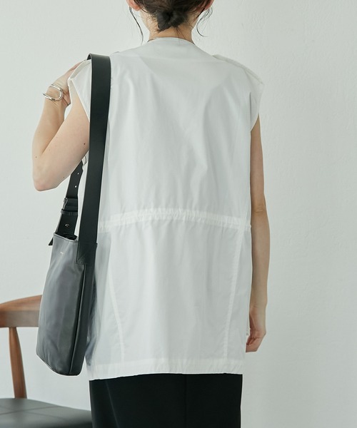 COLLAGE GALLARDAGALANTE（コラージュガリャルダガランテ）の「フィッシャーマンベスト（ベスト・レディース・ホワイト/ブラック・FREE）」の15枚目の写真