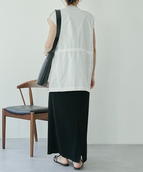 COLLAGE GALLARDAGALANTE（コラージュガリャルダガランテ）の「フィッシャーマンベスト（ベスト・レディース・ホワイト/ブラック・FREE）」の14枚目の写真