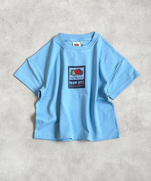 FRUIT OF THE LOOM（フルーツオブザルーム）の「【FRUIT OF THE LOOM】プリントT(80～160cm)（Tシャツ/カットソー・キッズ・チャコール/ピンク/ライトブルー/オフホワイト・80/90/95/100/110/120/130/140/150/160）」の9枚目の写真