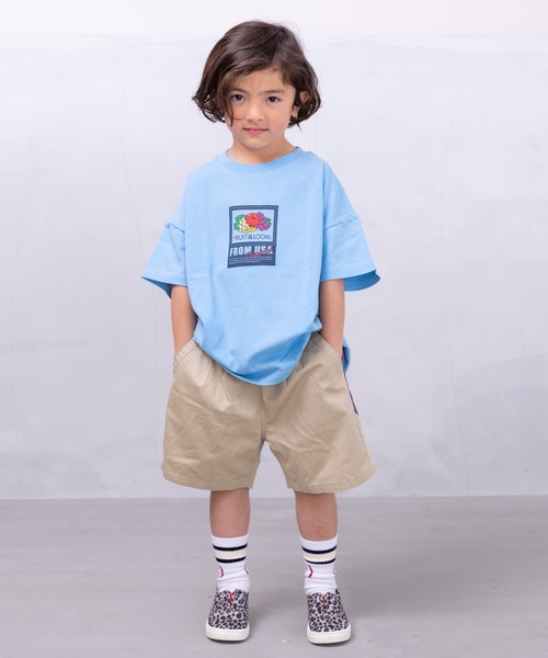 FRUIT OF THE LOOM（フルーツオブザルーム）の「【FRUIT OF THE LOOM】プリントT(80～160cm)（Tシャツ/カットソー・キッズ・チャコール/ピンク/ライトブルー/オフホワイト・80/90/95/100/110/120/130/140/150/160）」の11枚目の写真