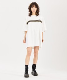 X-girl | STRIPED S/S BIG TEE DRESS(ワンピース)