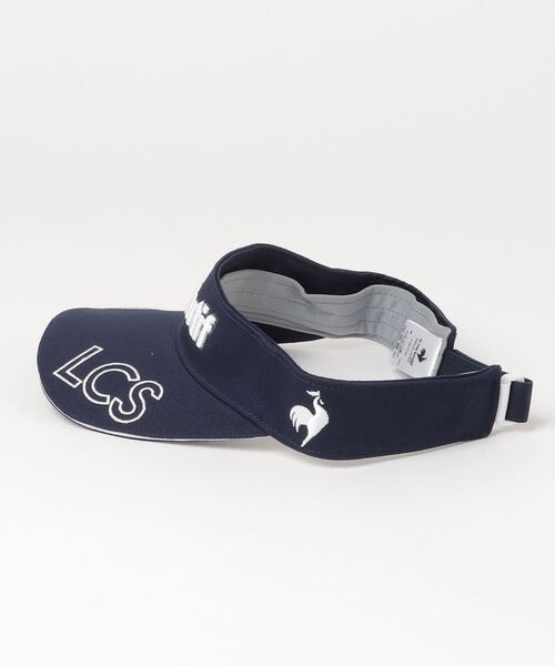 le coq sportif GOLF(ルコックスポルティフゴルフ)の「ロゴサンバイザー(サンバイザー・レディース・ホワイト/ブラック/ネイビー/ピンク・F)」の5枚目の写真